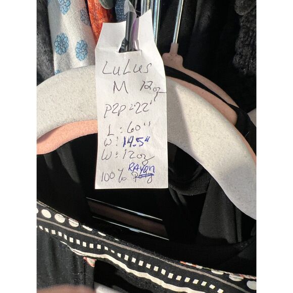 Lulus Montecito Maxi Dress Kimono Sleeves Metro Deep V front & back Hostess Sz M - Picture 7 of 12